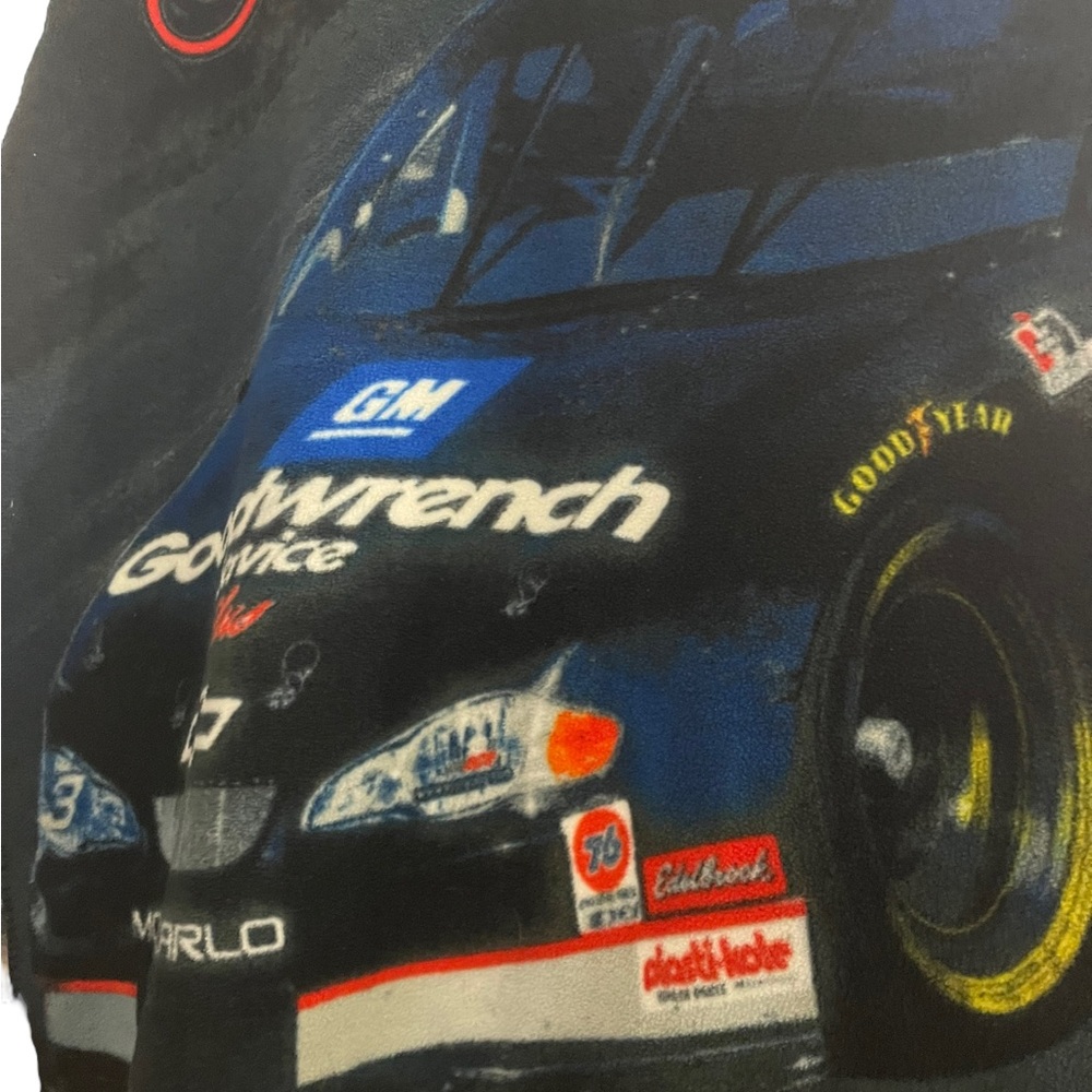 NASCAR Dale Earnhardt #3 Racing Y2K Fleece Blanket Double Sided 58x51 - Picture 2 of 7